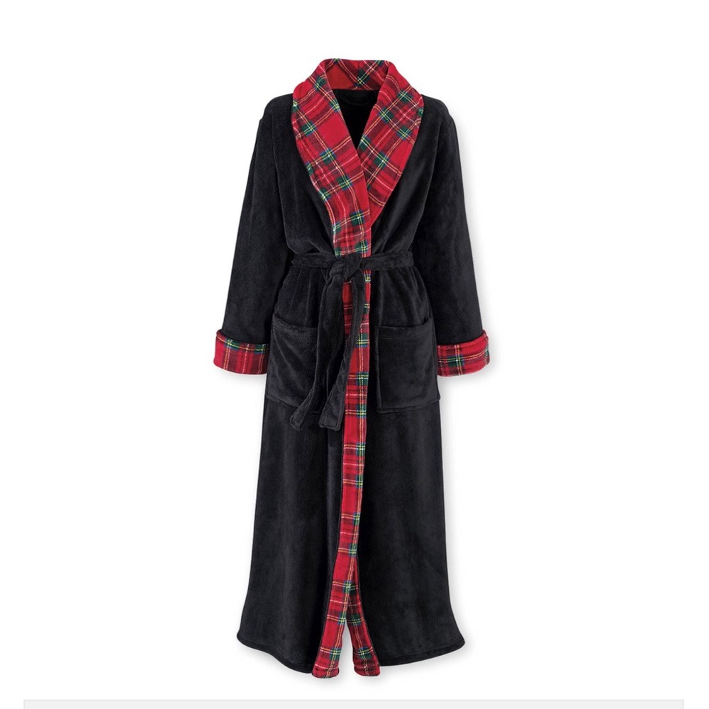 A soft, plush robe.